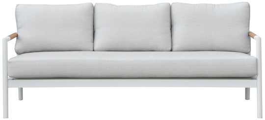 American Home Furniture Safavieh Couture Chryssa Aluminum And Teak Patio Sofa