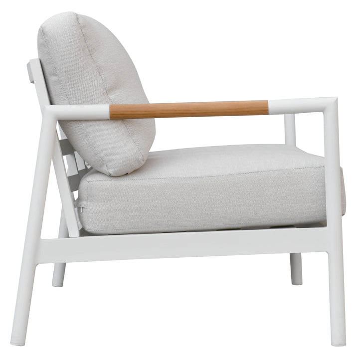 American Home Furniture Safavieh Couture Chryssa Aluminum And Teak Patio Sofa