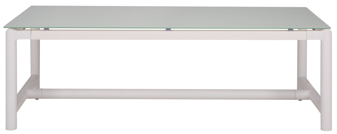 American Home Furniture Safavieh Couture Chryssa Aluminum And Teak Patio Coffee Table