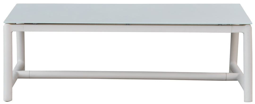 American Home Furniture Safavieh Couture Chryssa Aluminum And Teak Patio Coffee Table