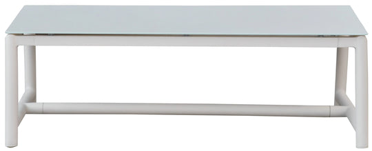 American Home Furniture Safavieh Couture Chryssa Aluminum And Teak Patio Coffee Table