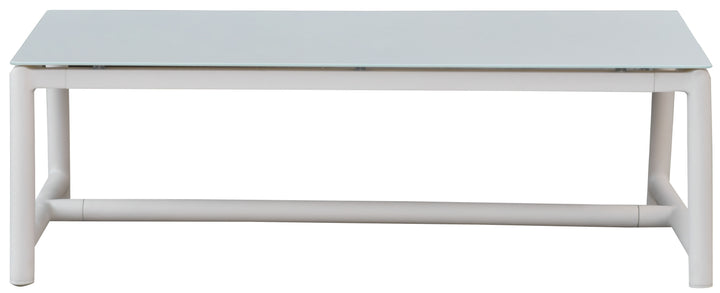 American Home Furniture Safavieh Couture Chryssa Aluminum And Teak Patio Coffee Table