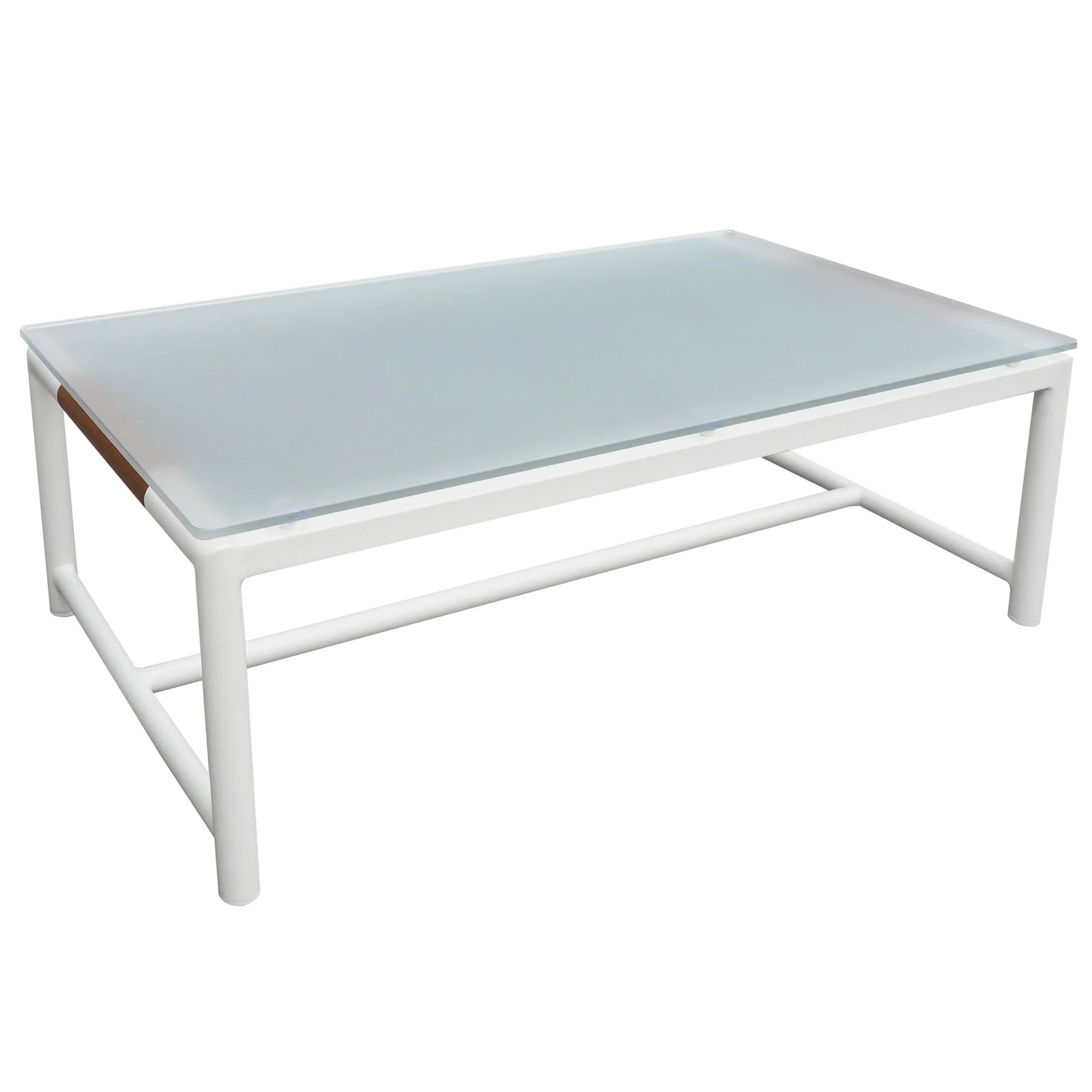 American Home Furniture Safavieh Couture Chryssa Aluminum And Teak Patio Coffee Table