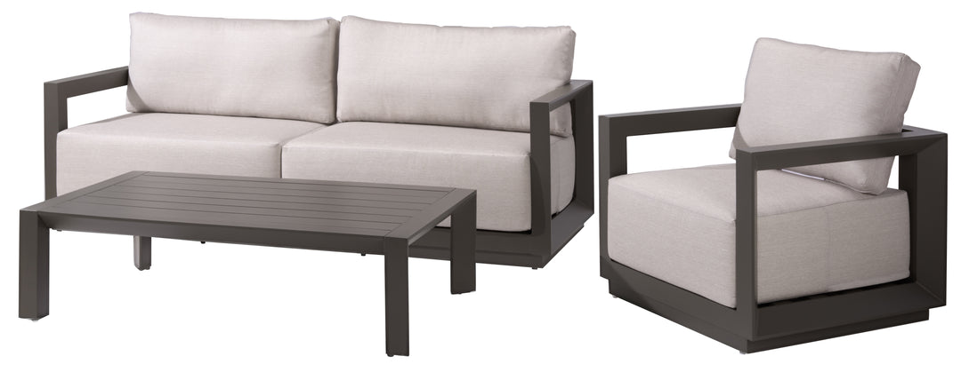 American Home Furniture Safavieh Couture Donaldo Aluminum Outdoor Sofa