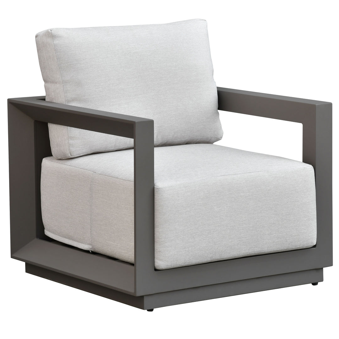 American Home Furniture Safavieh Couture Donaldo Aluminum Outdoor Lounge Chair