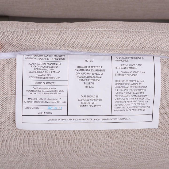 American Home Furniture Safavieh Couture Donaldo Aluminum Outdoor Sofa