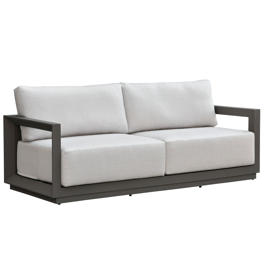 American Home Furniture Safavieh Couture Donaldo Aluminum Outdoor Sofa