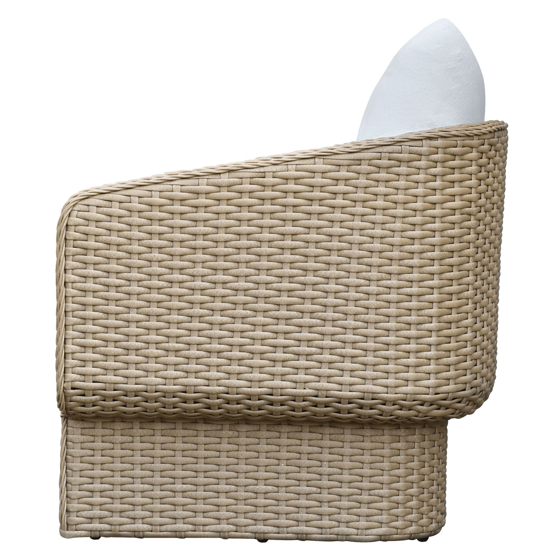American Home Furniture Safavieh Couture Giuseppe Rattan Weaving Outdoor Chair
