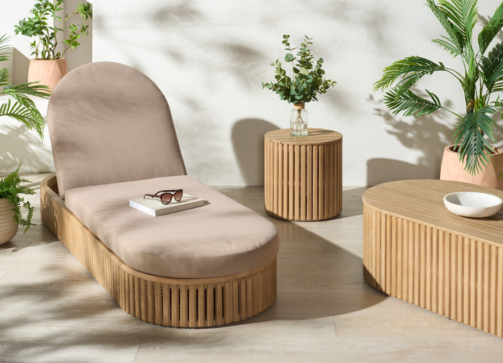 American Home Furniture Safavieh Couture Arielle Eucalyptus Wood Accent Table