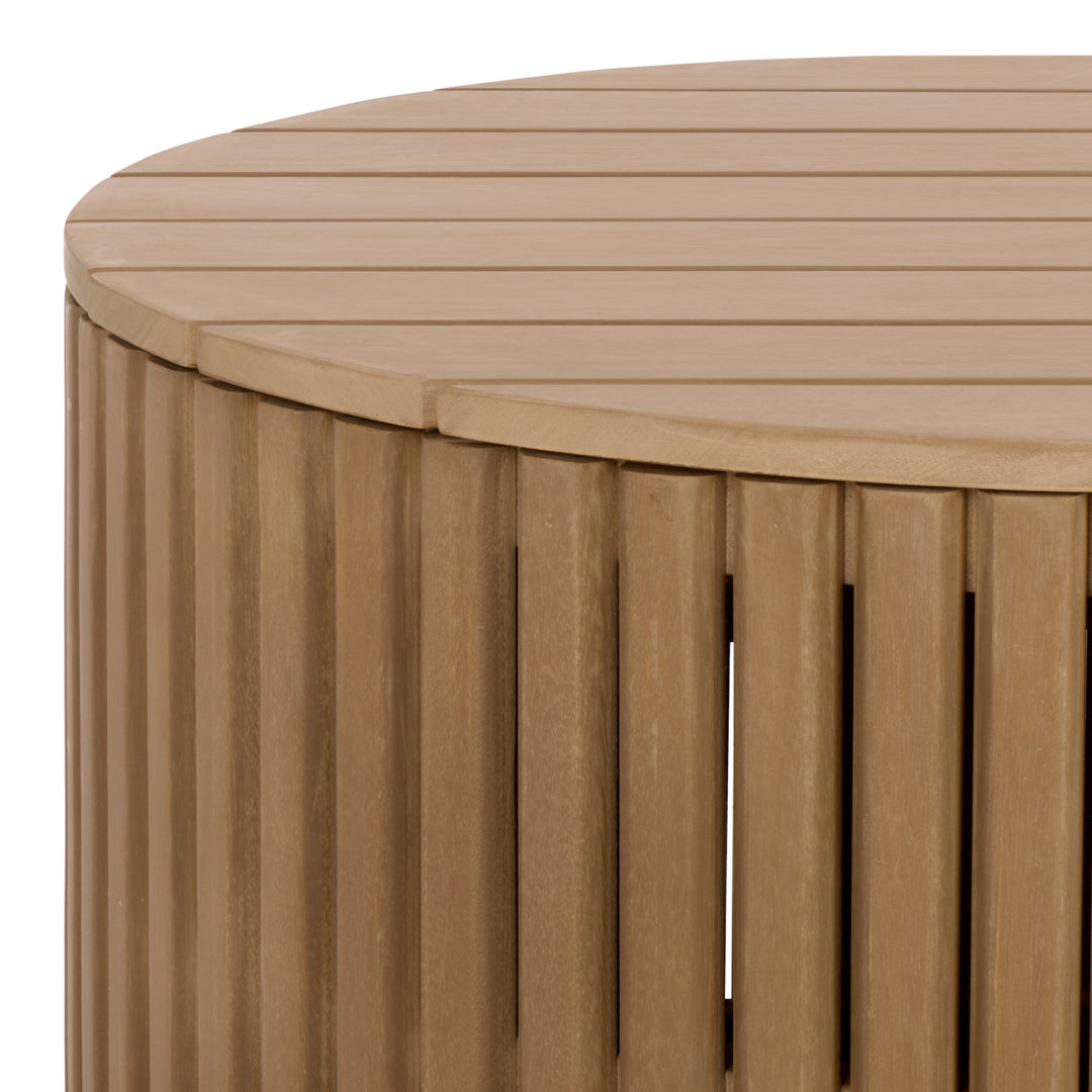 American Home Furniture Safavieh Couture Arielle Eucalyptus Wood Coffee Table