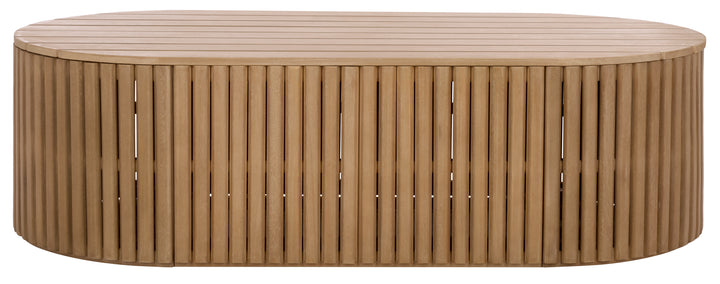 American Home Furniture Safavieh Couture Arielle Eucalyptus Wood Coffee Table