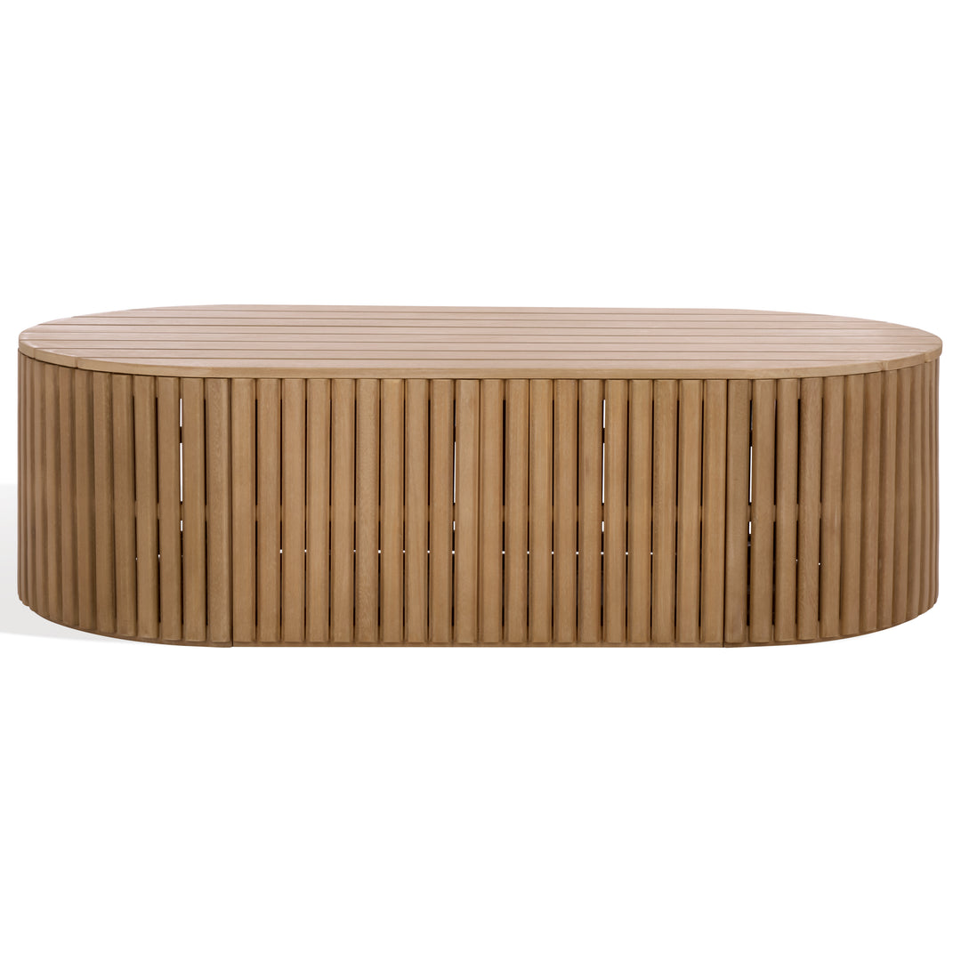 American Home Furniture Safavieh Couture Arielle Eucalyptus Wood Coffee Table