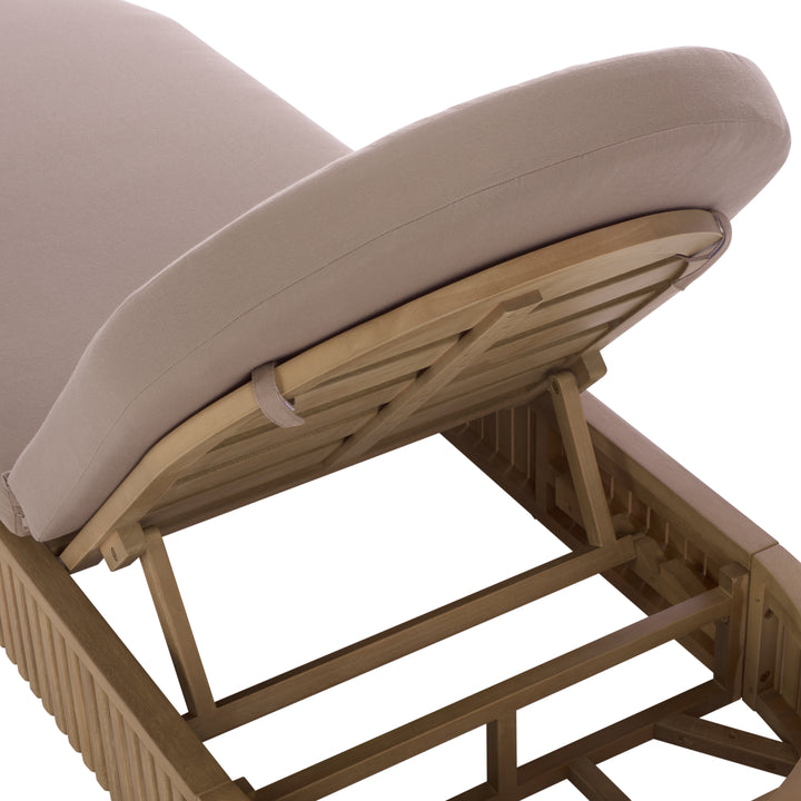 American Home Furniture Safavieh Couture Arielle Eucalyptus Wood Sun Lounger