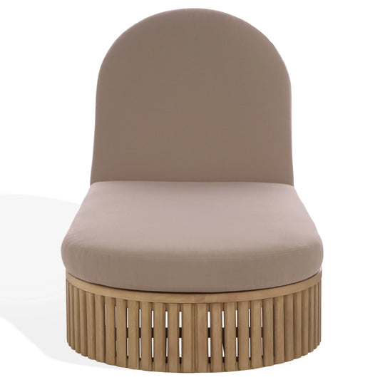 American Home Furniture Safavieh Couture Arielle Eucalyptus Wood Sun Lounger