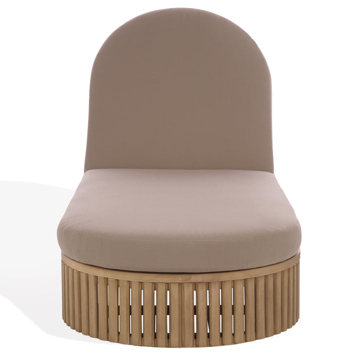 American Home Furniture Safavieh Couture Arielle Eucalyptus Wood Sun Lounger