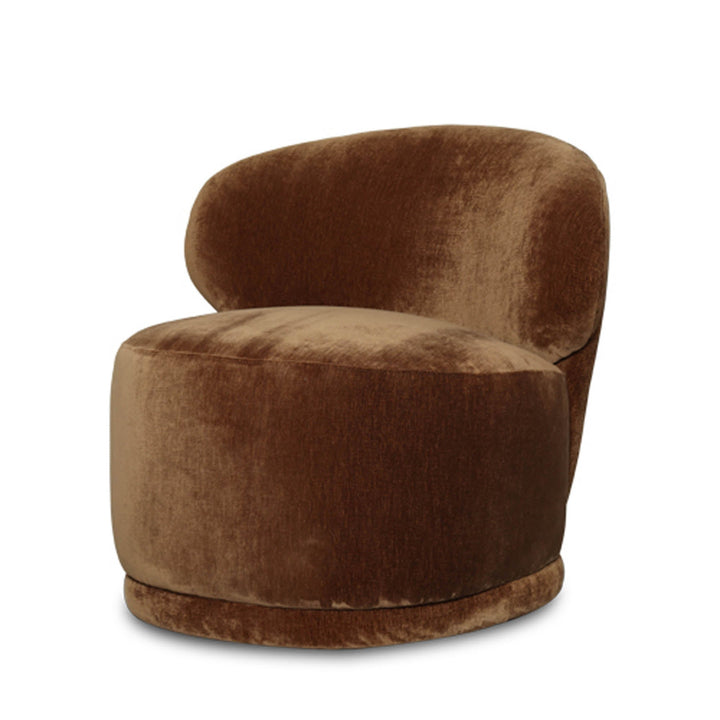 Rollo Club Chair - Distressed Velvet Bronze