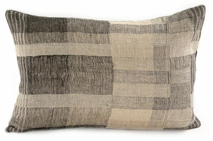 Linen/Silk Lumbar Cushion - AmericanHomeFurniture