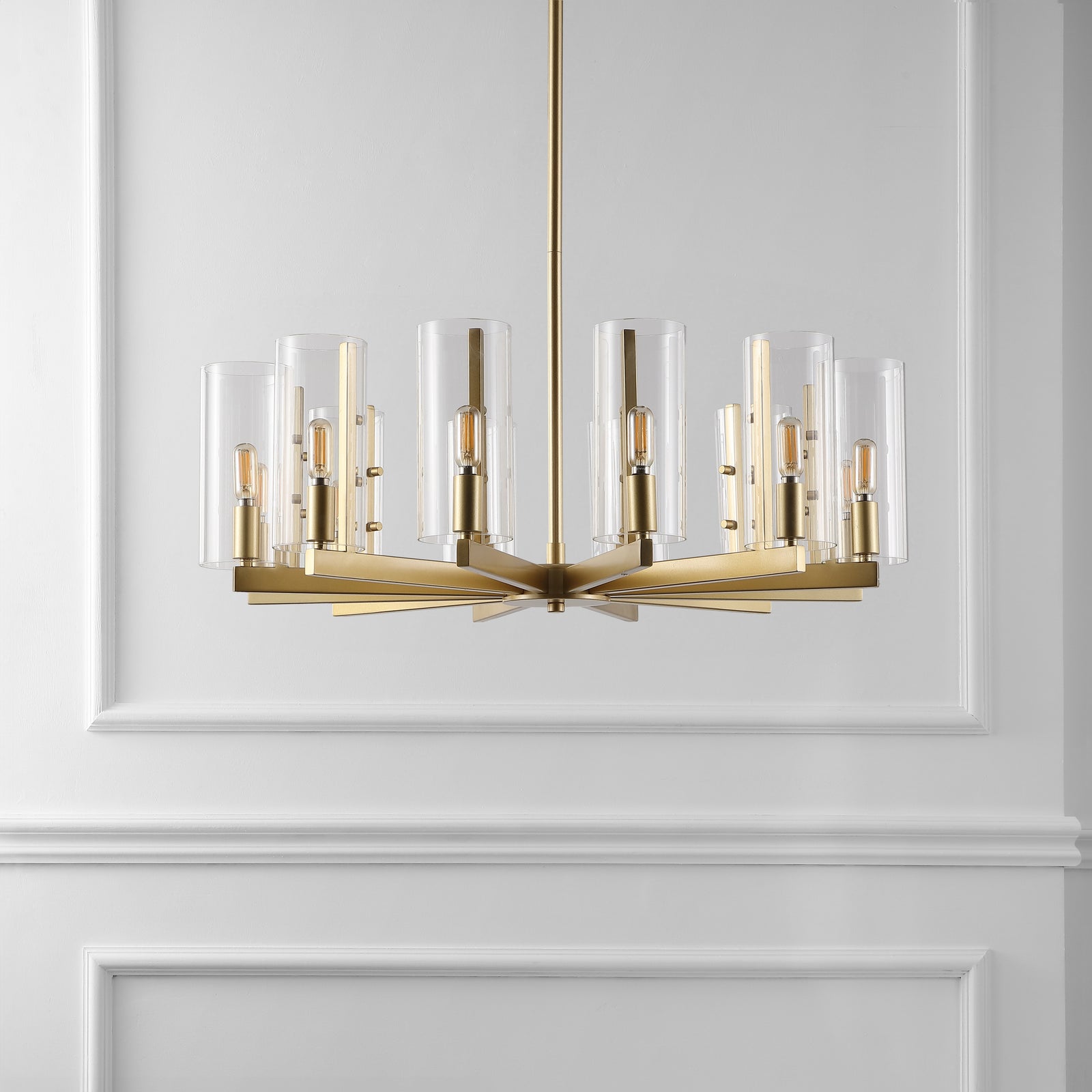 American Home Furniture Safavieh Couture Benicio Gold Chandelier