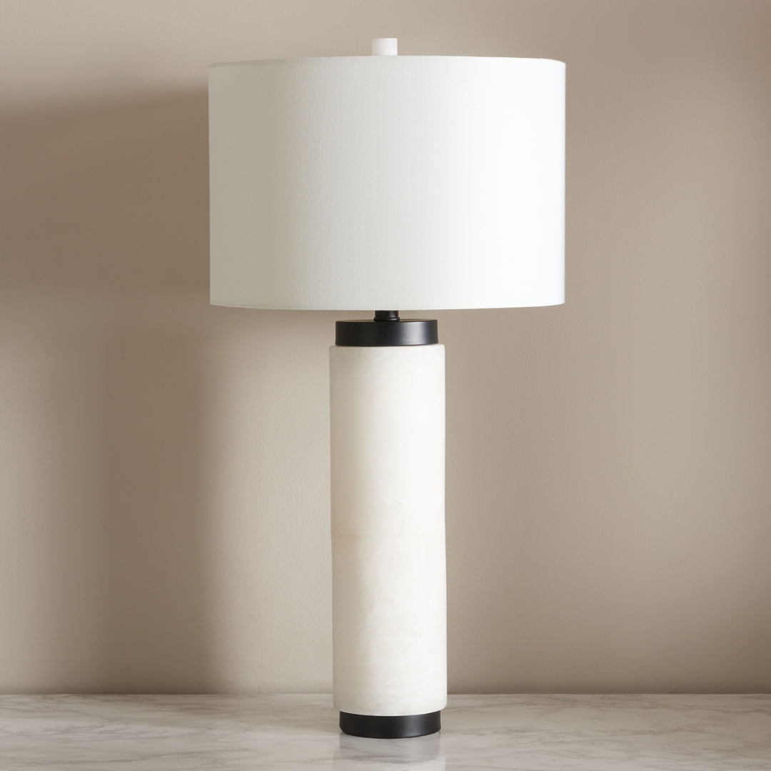 American Home Furniture Safavieh Couture Sydni Alabaster Pillar Table Lamp