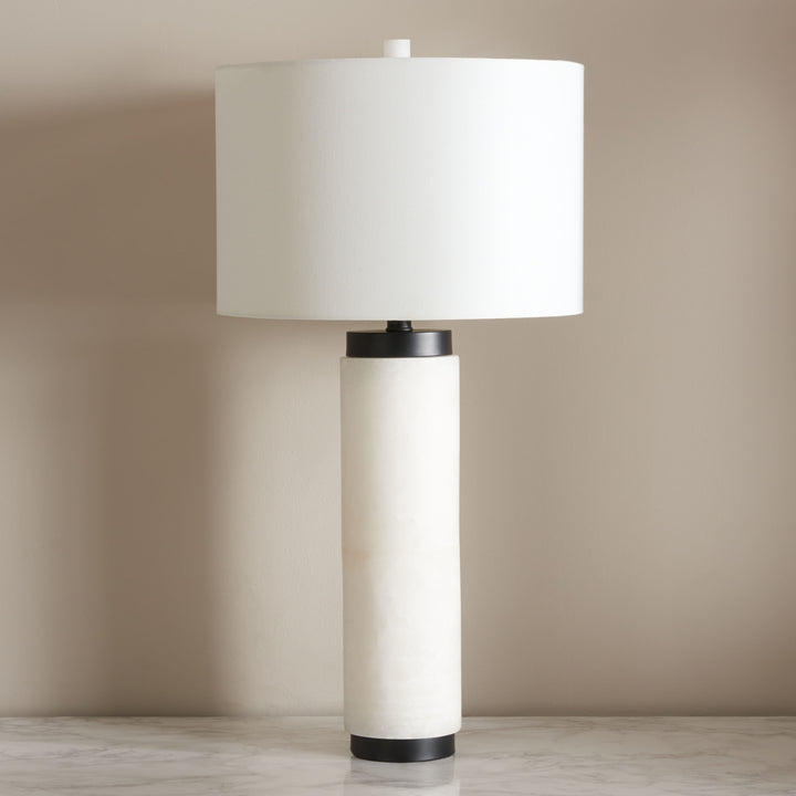American Home Furniture Safavieh Couture Sydni Alabaster Pillar Table Lamp