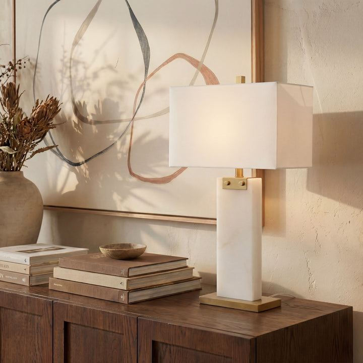 Safavieh Couture Morgen Alabaster Table Lamp