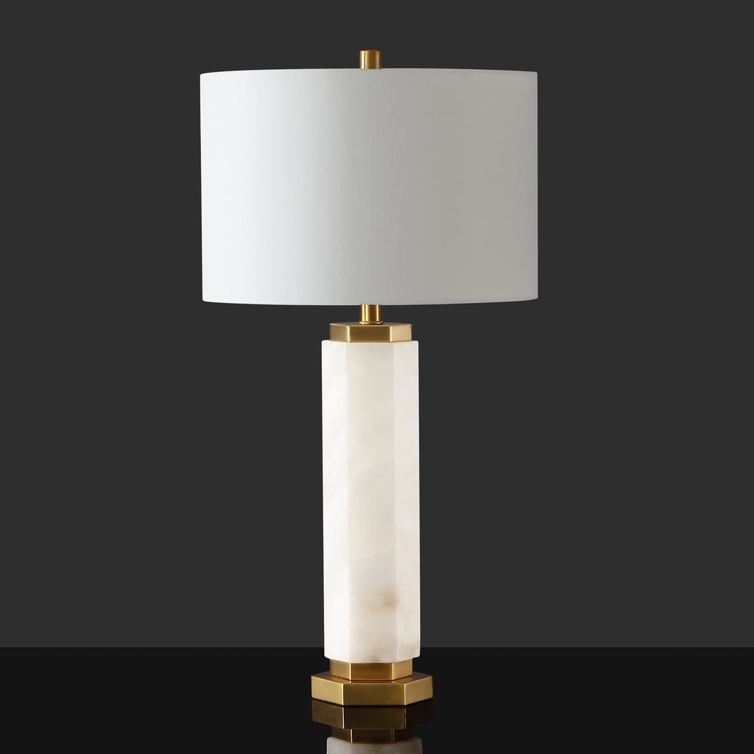 American Home Furniture Safavieh Couture Lynsey Alabaster Table Lamp
