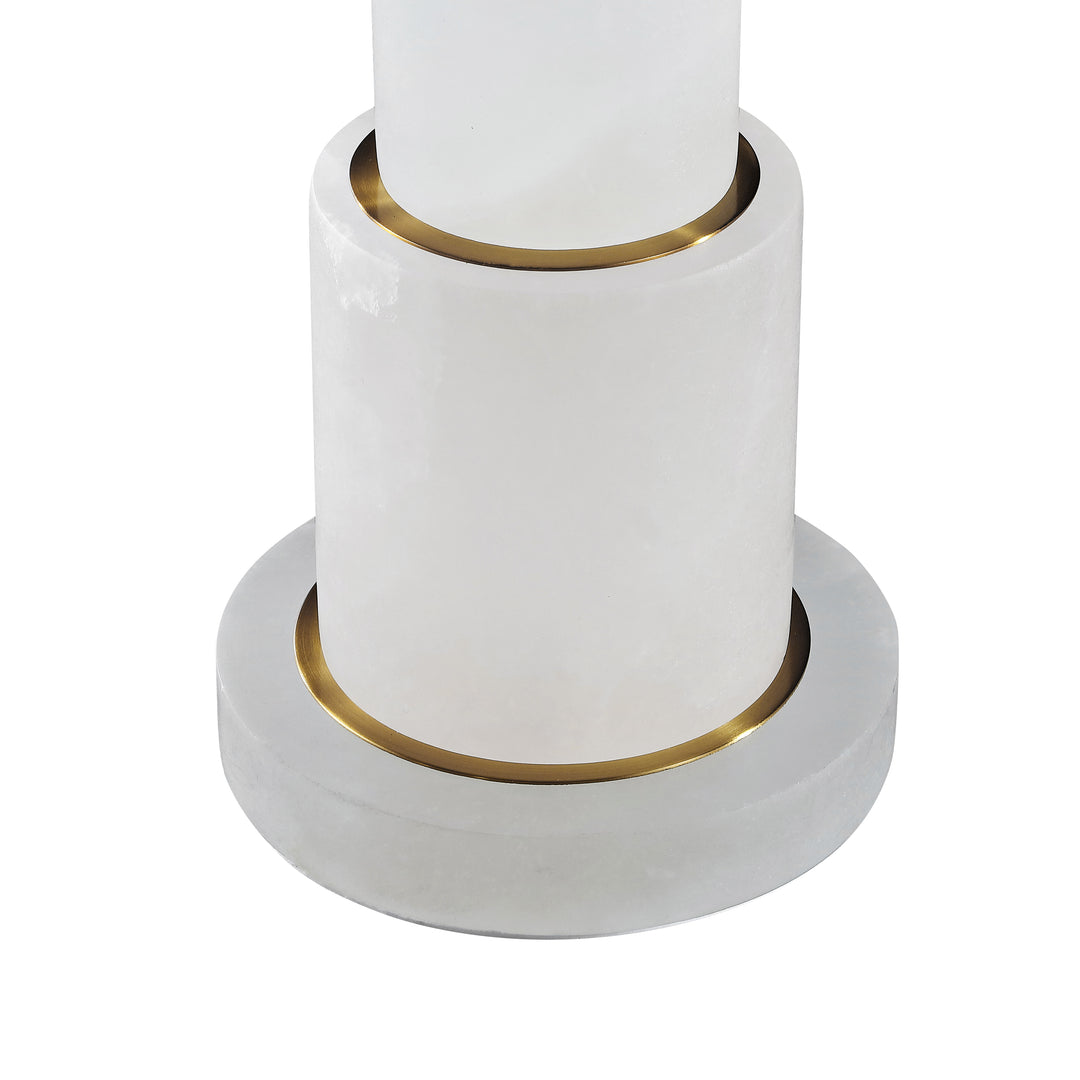 WHITE / GOLD / 15" X 15" X 28"