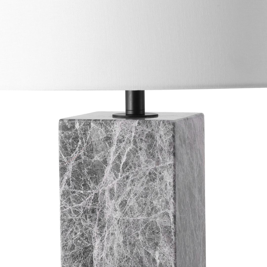 American Home Furniture Safavieh Couture Poloma Square Marble Table Lamp