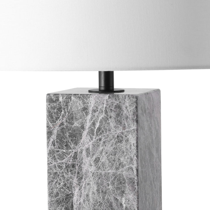 American Home Furniture Safavieh Couture Poloma Square Marble Table Lamp