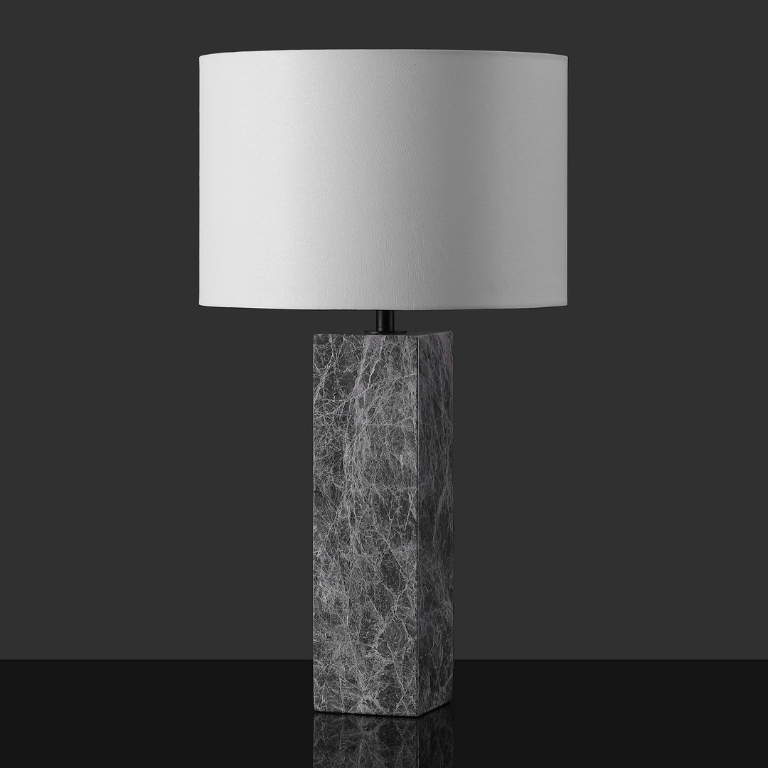 American Home Furniture Safavieh Couture Poloma Square Marble Table Lamp