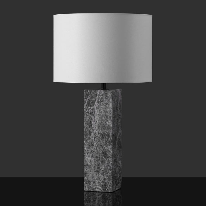 American Home Furniture Safavieh Couture Poloma Square Marble Table Lamp