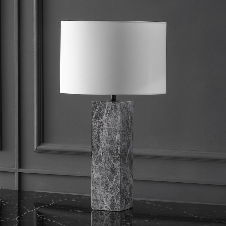 American Home Furniture Safavieh Couture Poloma Square Marble Table Lamp