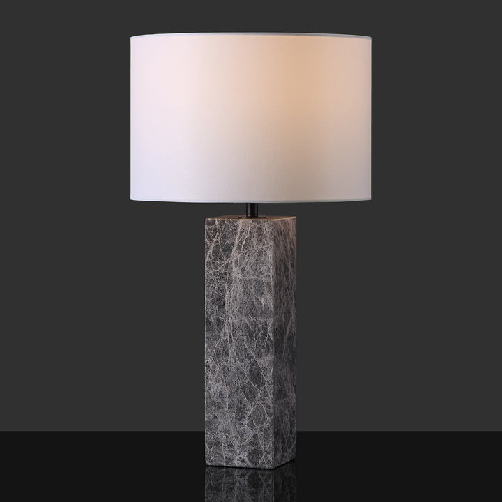 American Home Furniture Safavieh Couture Poloma Square Marble Table Lamp