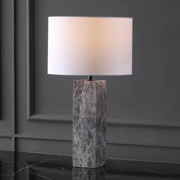 American Home Furniture Safavieh Couture Poloma Square Marble Table Lamp