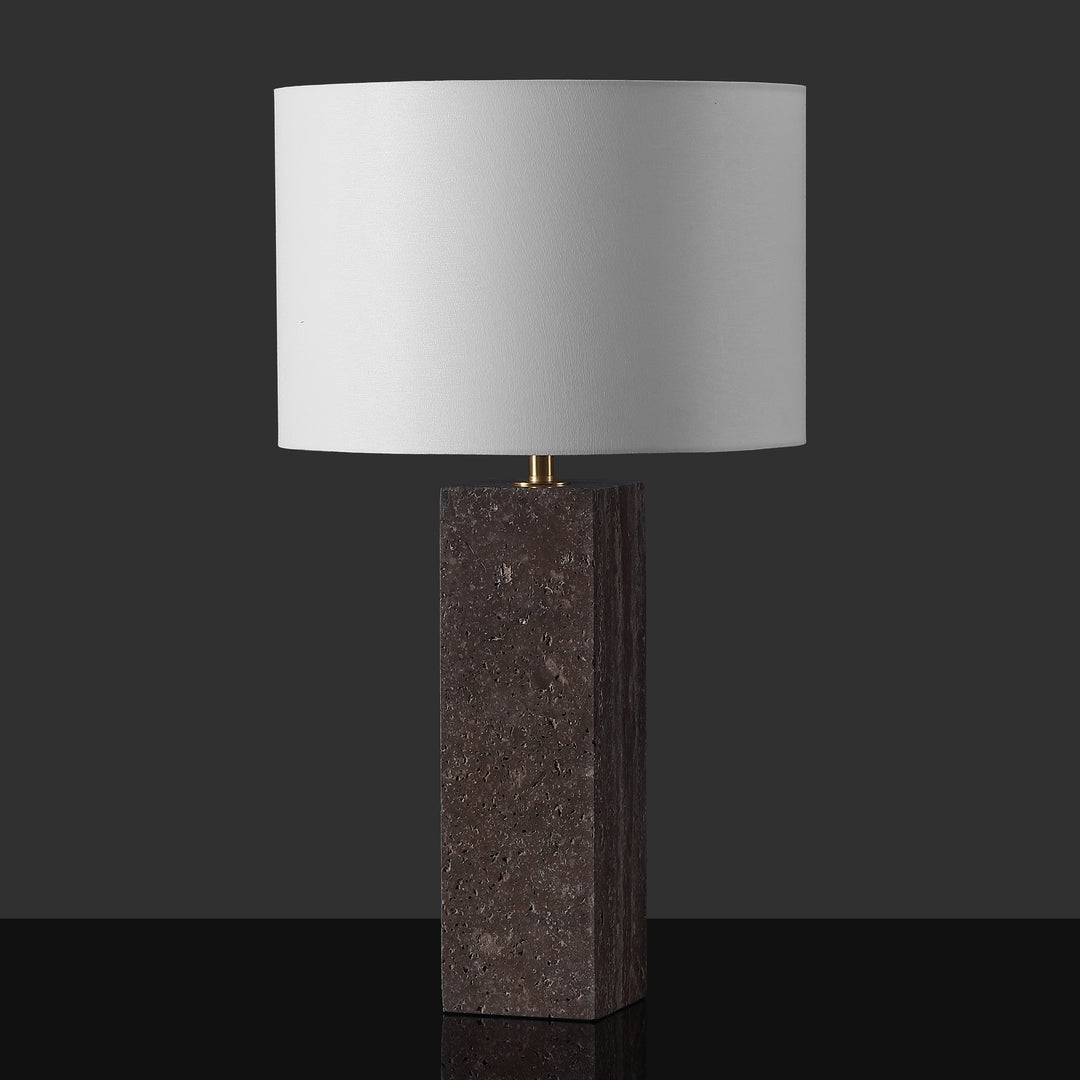 American Home Furniture Safavieh Couture Feliciano Travertine Table Lamp