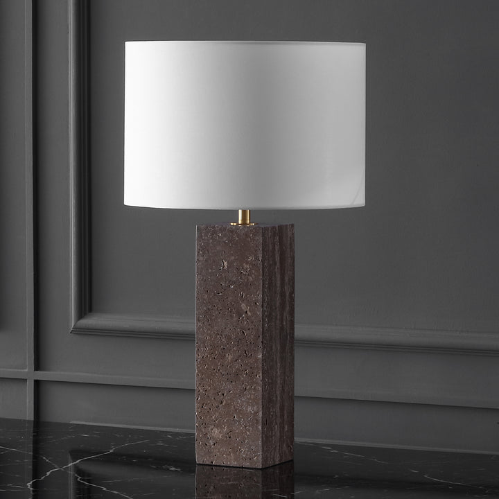 American Home Furniture Safavieh Couture Feliciano Travertine Table Lamp