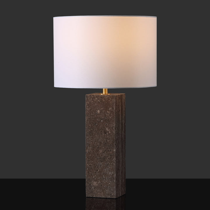 American Home Furniture Safavieh Couture Feliciano Travertine Table Lamp