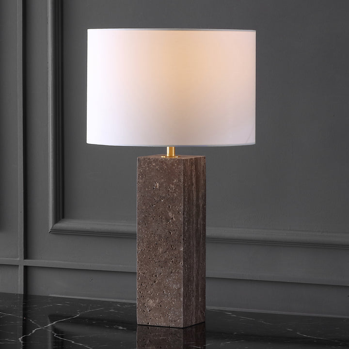 American Home Furniture Safavieh Couture Feliciano Travertine Table Lamp