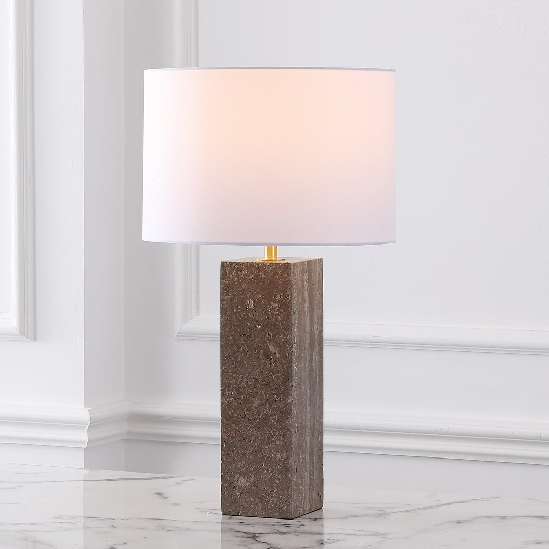 American Home Furniture Safavieh Couture Feliciano Travertine Table Lamp