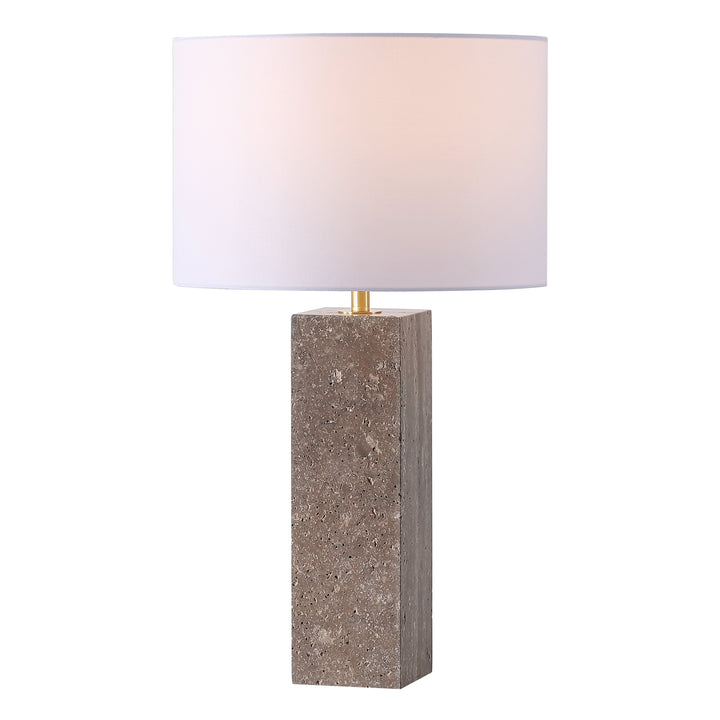 American Home Furniture Safavieh Couture Feliciano Travertine Table Lamp