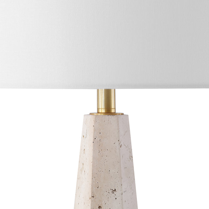 American Home Furniture Safavieh Couture Gabryanna Travertine Table Lamp