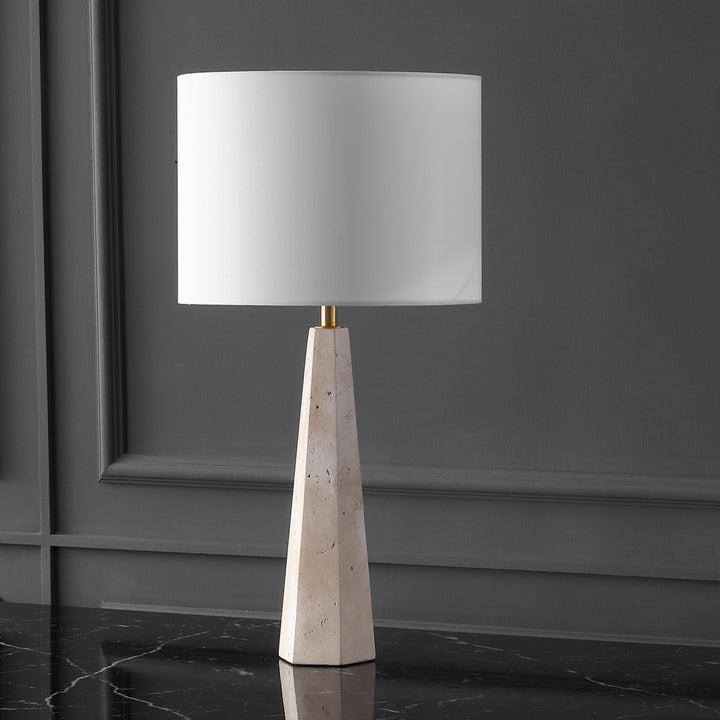 American Home Furniture Safavieh Couture Gabryanna Travertine Table Lamp