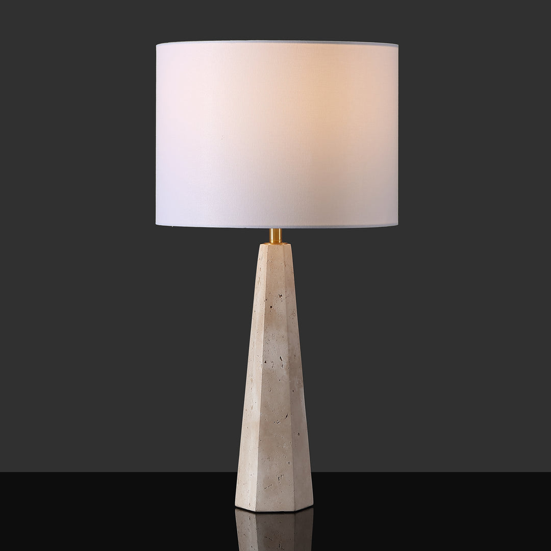 American Home Furniture Safavieh Couture Gabryanna Travertine Table Lamp
