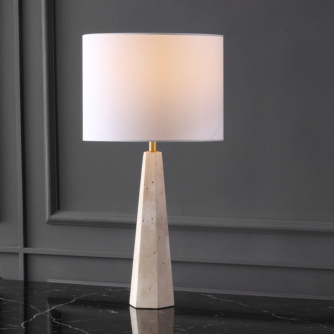 American Home Furniture Safavieh Couture Gabryanna Travertine Table Lamp