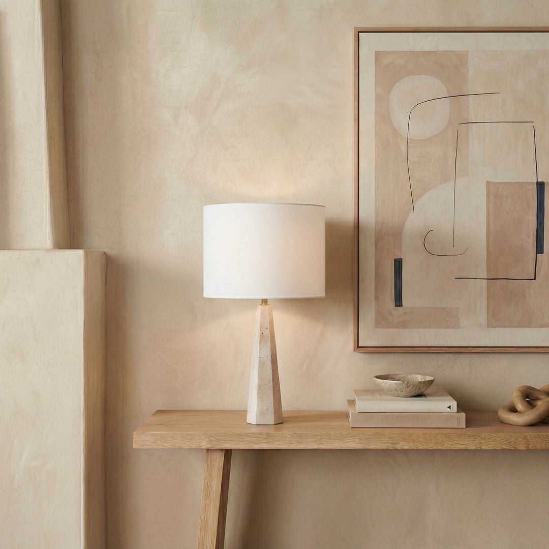 Travertine / White