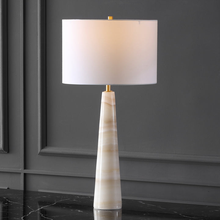 American Home Furniture Safavieh Couture Ismeralda Jade Stone Table Lamp