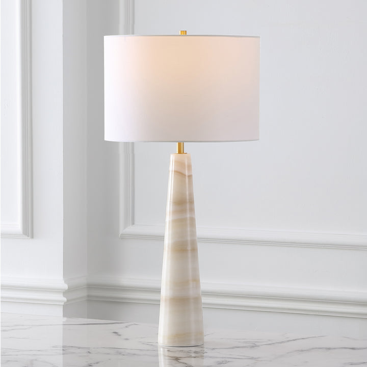 American Home Furniture Safavieh Couture Ismeralda Jade Stone Table Lamp