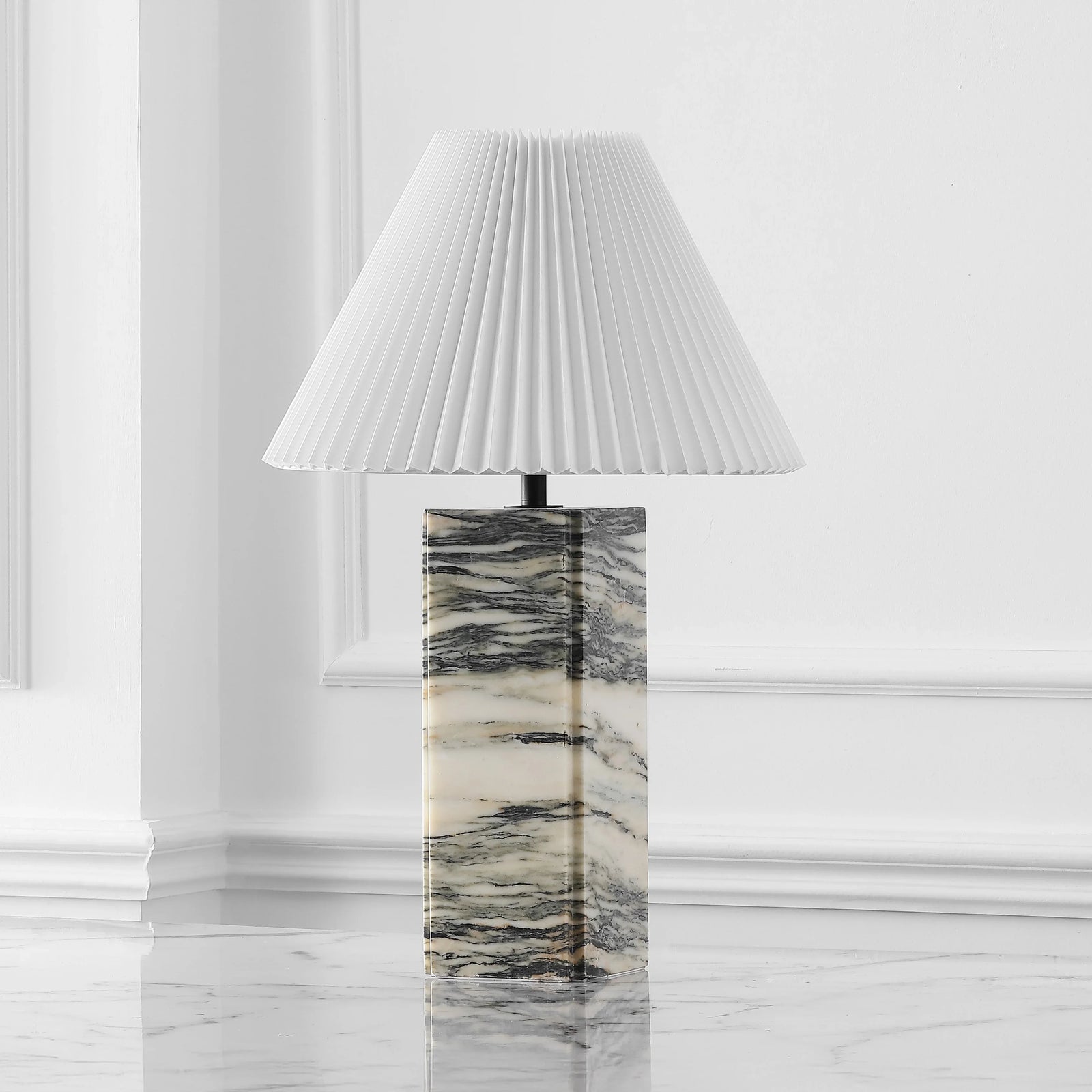 16"W x 16"D x 25"H / Cream/White