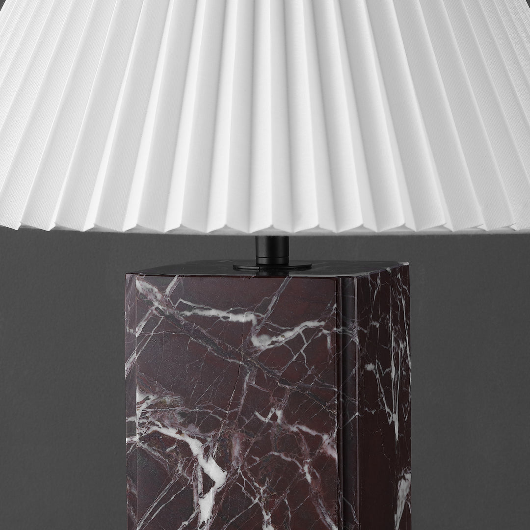 16"W x 16"D x 25"H / Maroon/White