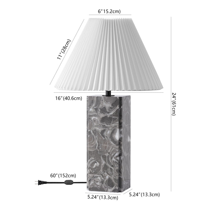 16"W x 16"D x 25"H / Light Grey/White